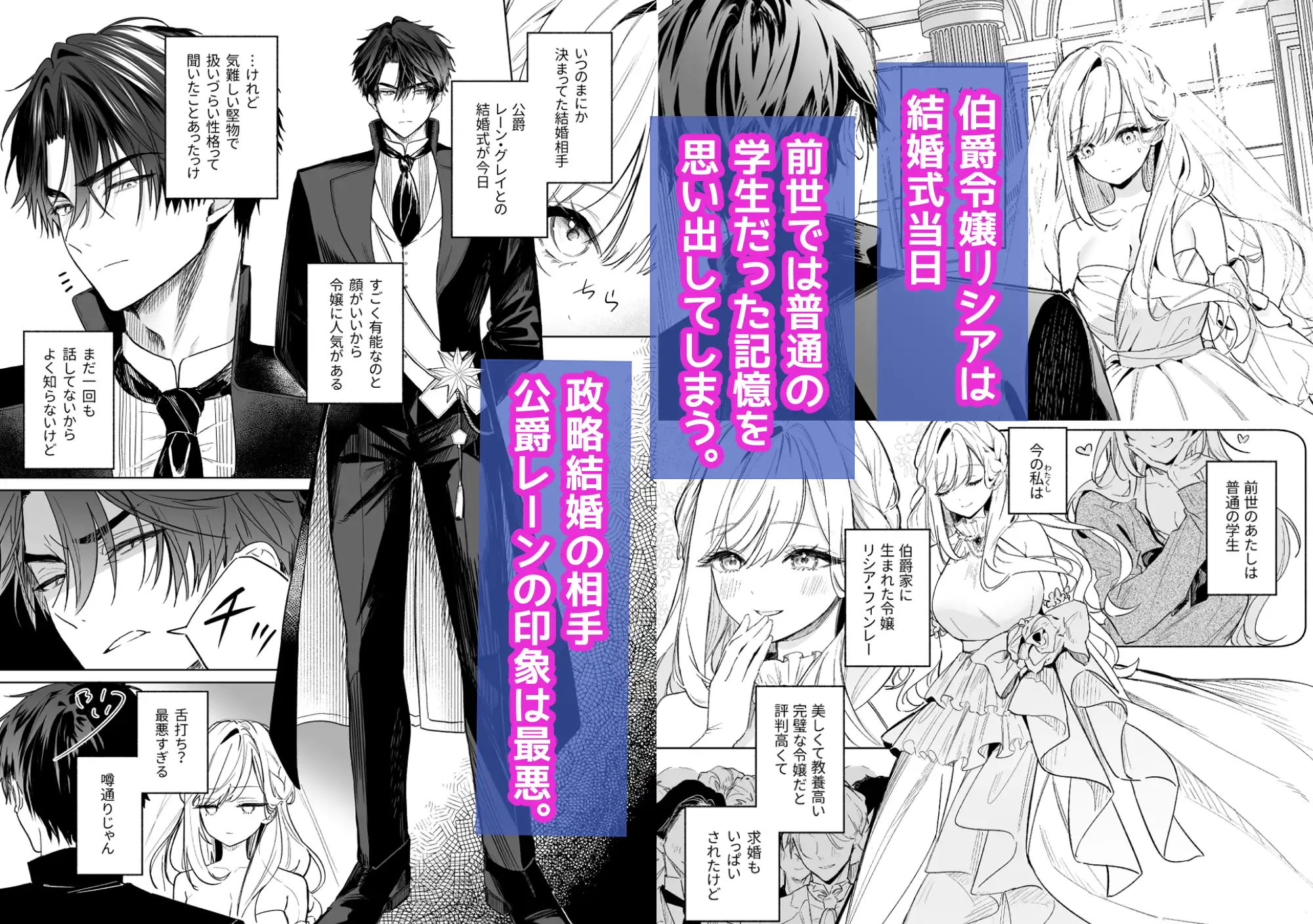 政略結婚でも負けません♡hitomi,モモンガ無料漫画読めるのどれ?~伯爵令嬢に転生したけど